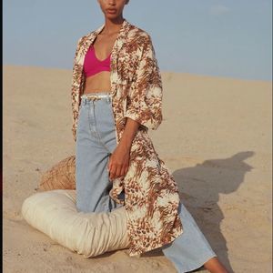 Nanushka spring cover up caftan kimono medium (flexible sizing )